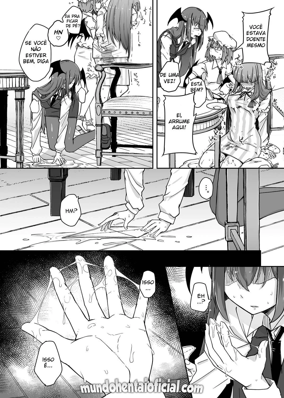 Patchouli-sama e o Mistério do Buraco Proibido em Hentai HQ