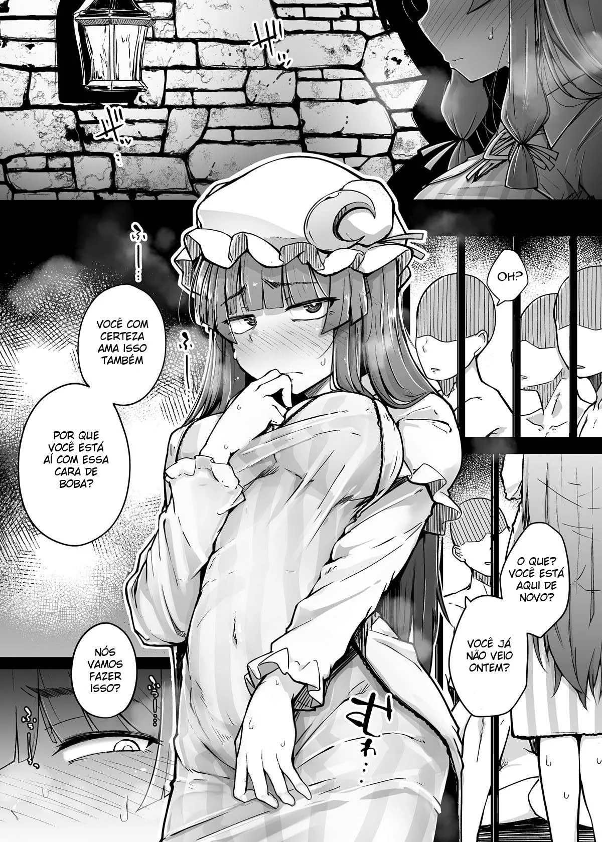 Patchouli-sama e o Mistério do Buraco Proibido em Hentai HQ