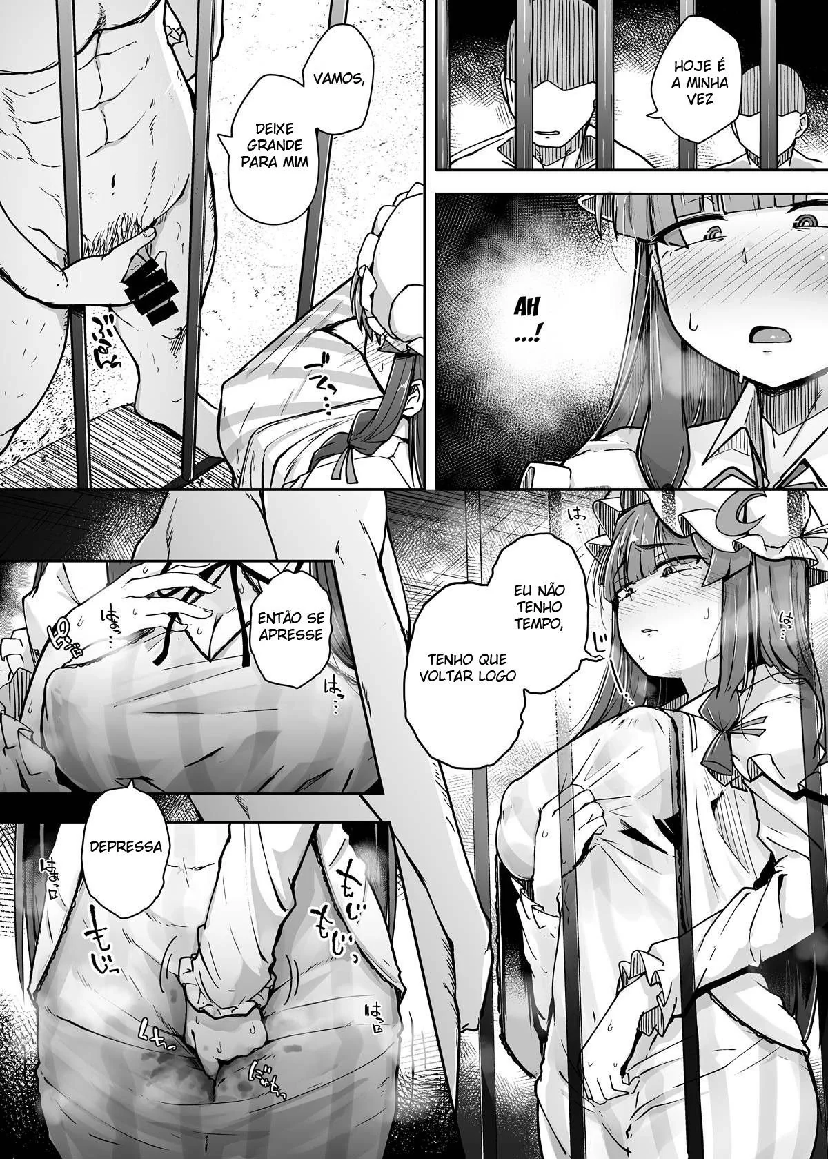Patchouli-sama e o Mistério do Buraco Proibido em Hentai HQ