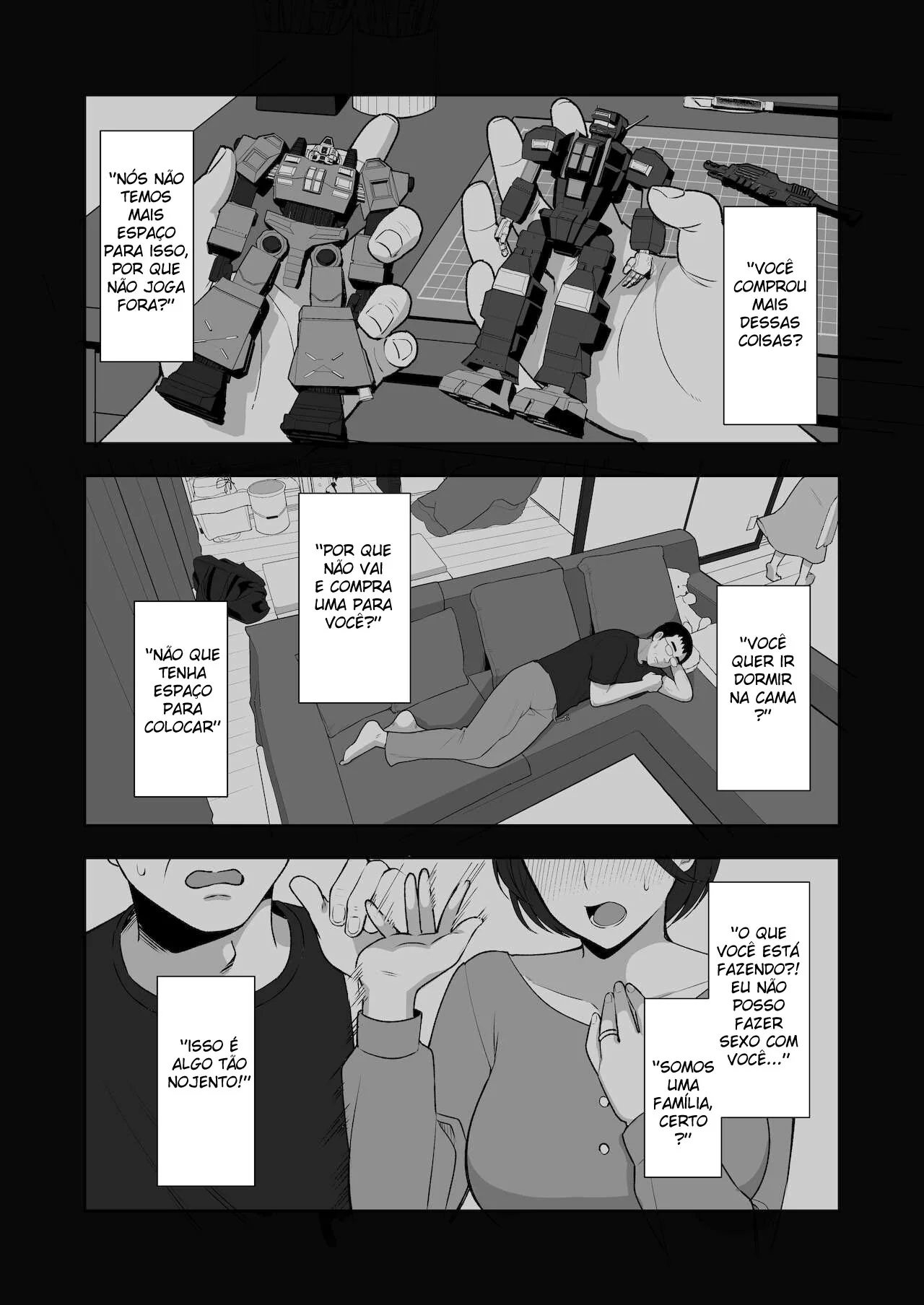 Patrão descobre segredo da funcionária piranha em Hentai HQ Brasileiro