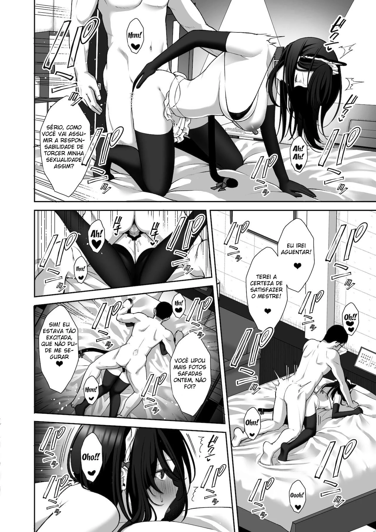 Patrão descobre segredo da funcionária piranha em Hentai HQ Brasileiro