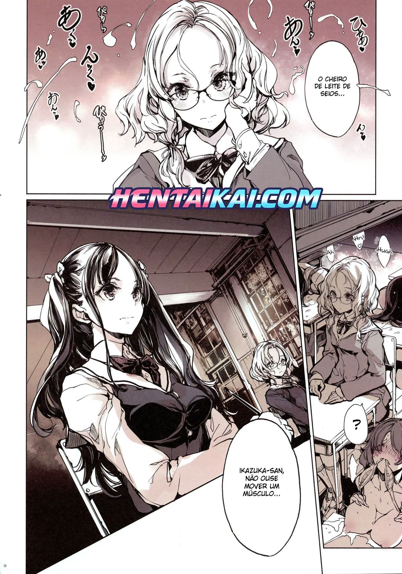 Peituda na aula: uma orgia de dar água na boca em HQ Brasileiro