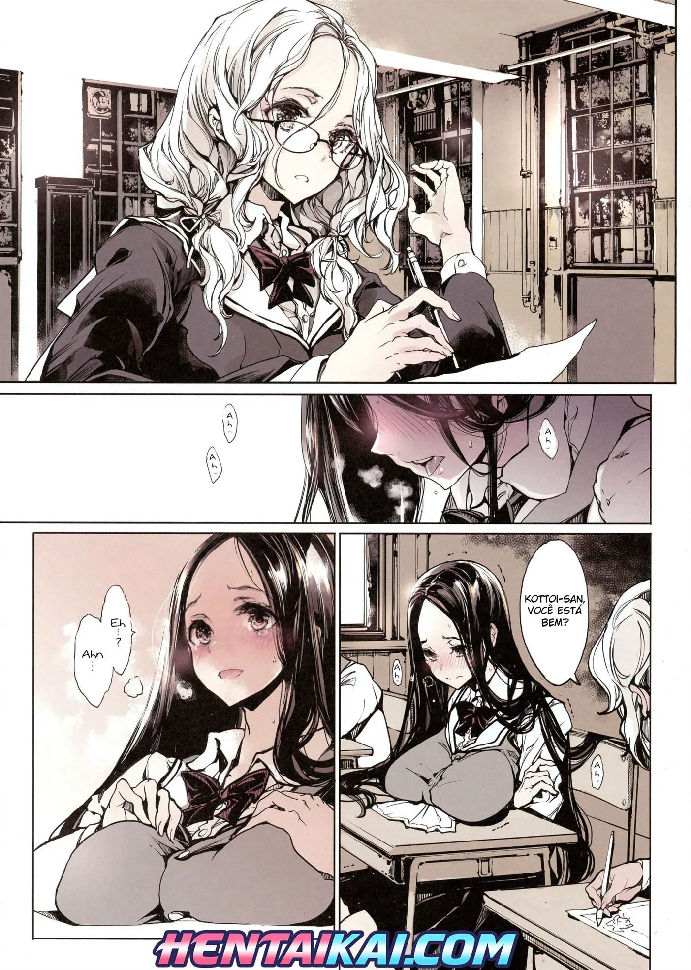 Peituda na aula: uma orgia de dar água na boca em HQ Brasileiro