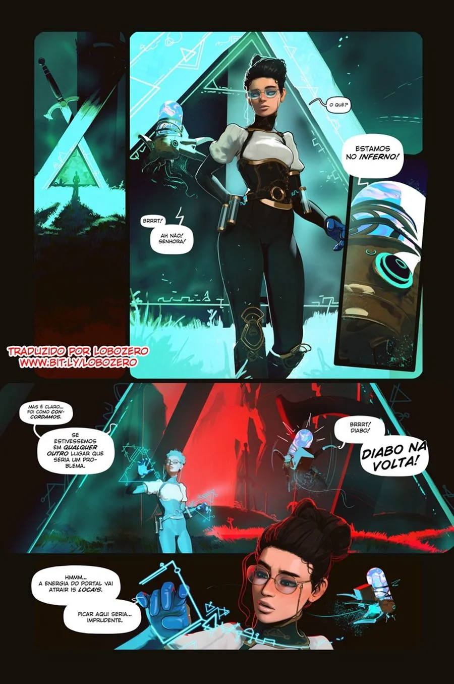 Pesquisadora Safada e os Diabinhos Tarados no Inferno" em HQ de Sexo