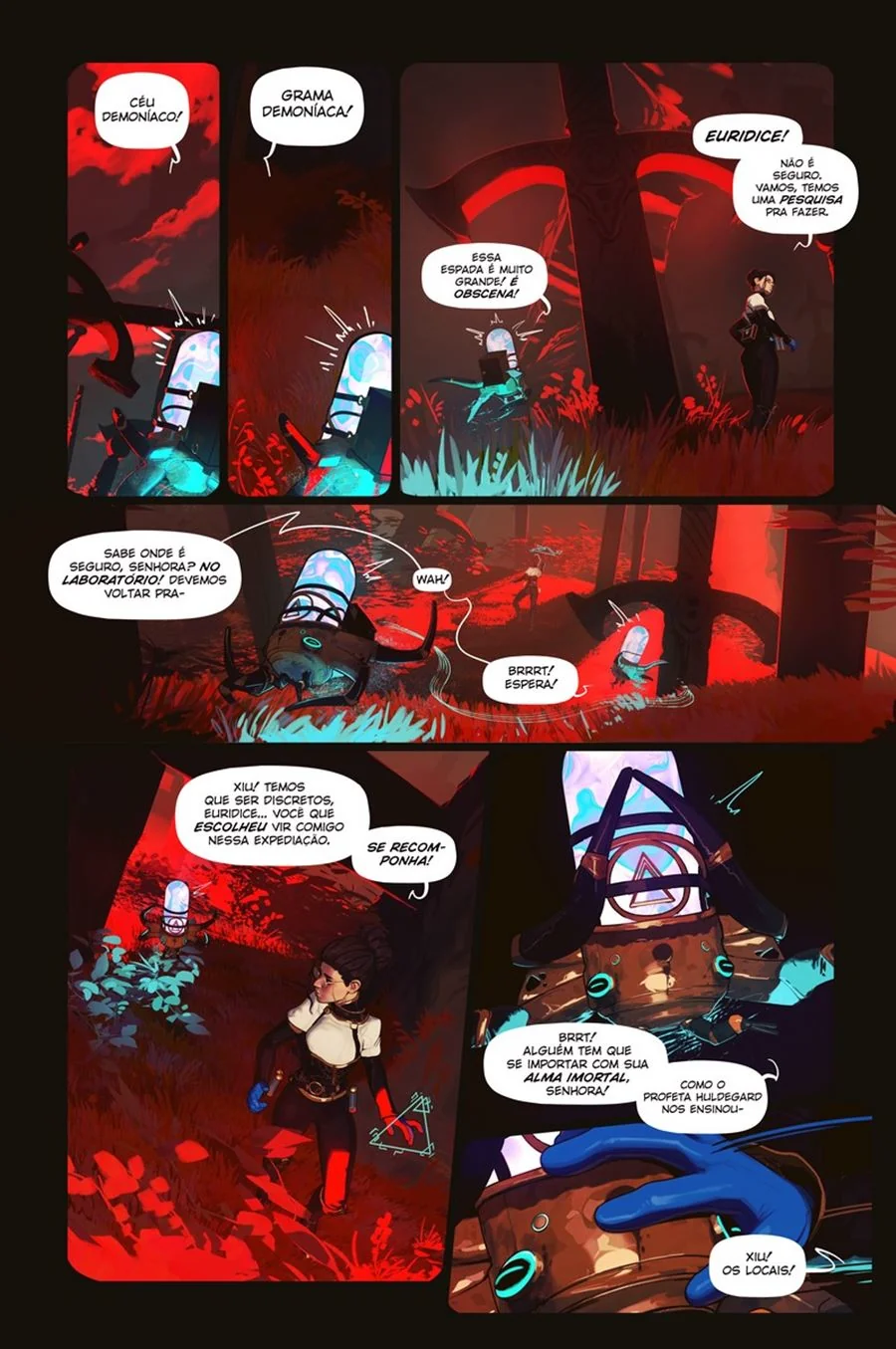 Pesquisadora Safada e os Diabinhos Tarados no Inferno" em HQ de Sexo