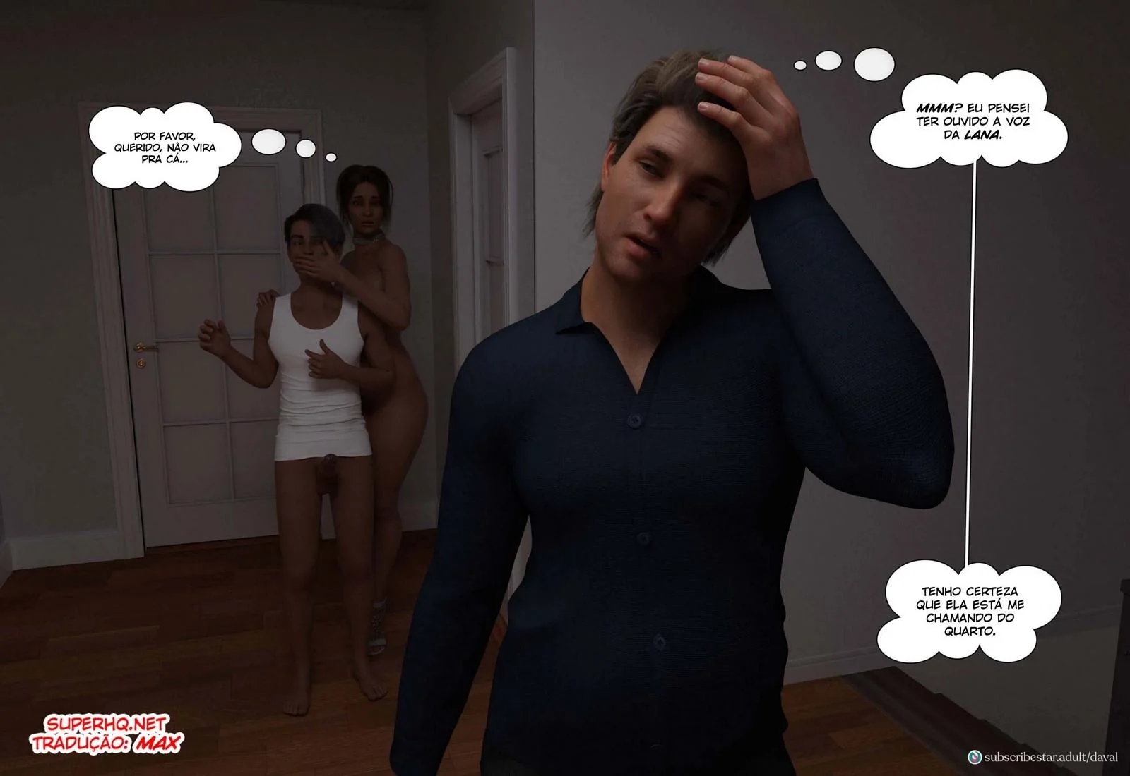 Piranha casada não resiste e fode gostoso com amante - Hentai HQ Brasileiro