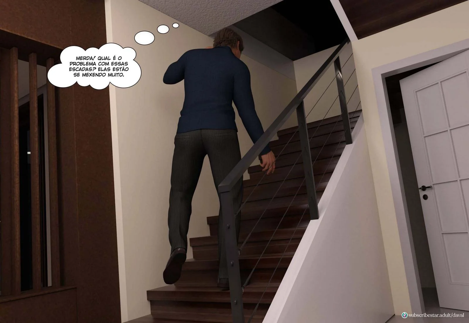 Piranha casada não resiste e fode gostoso com amante - Hentai HQ Brasileiro