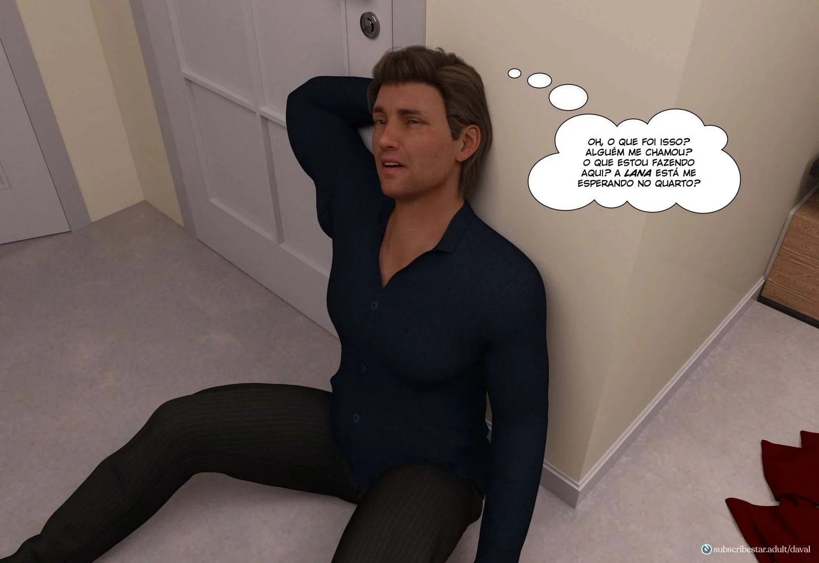 Piranha casada não resiste e fode gostoso com amante - Hentai HQ Brasileiro