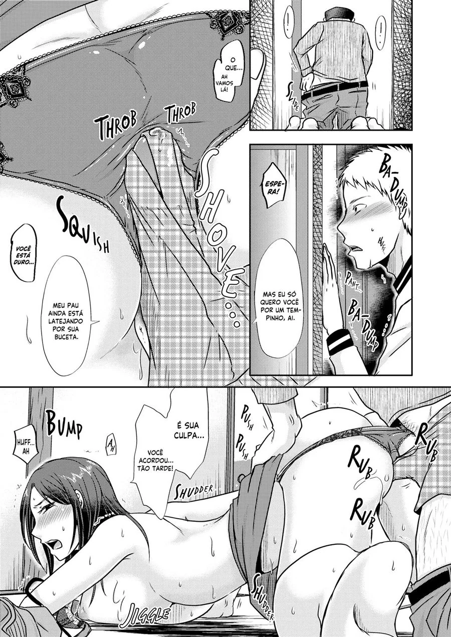 Piranha da Mamãe sendo Tarada pelo Filho Dotado - Hentai Incesto em HQ Brasileiro