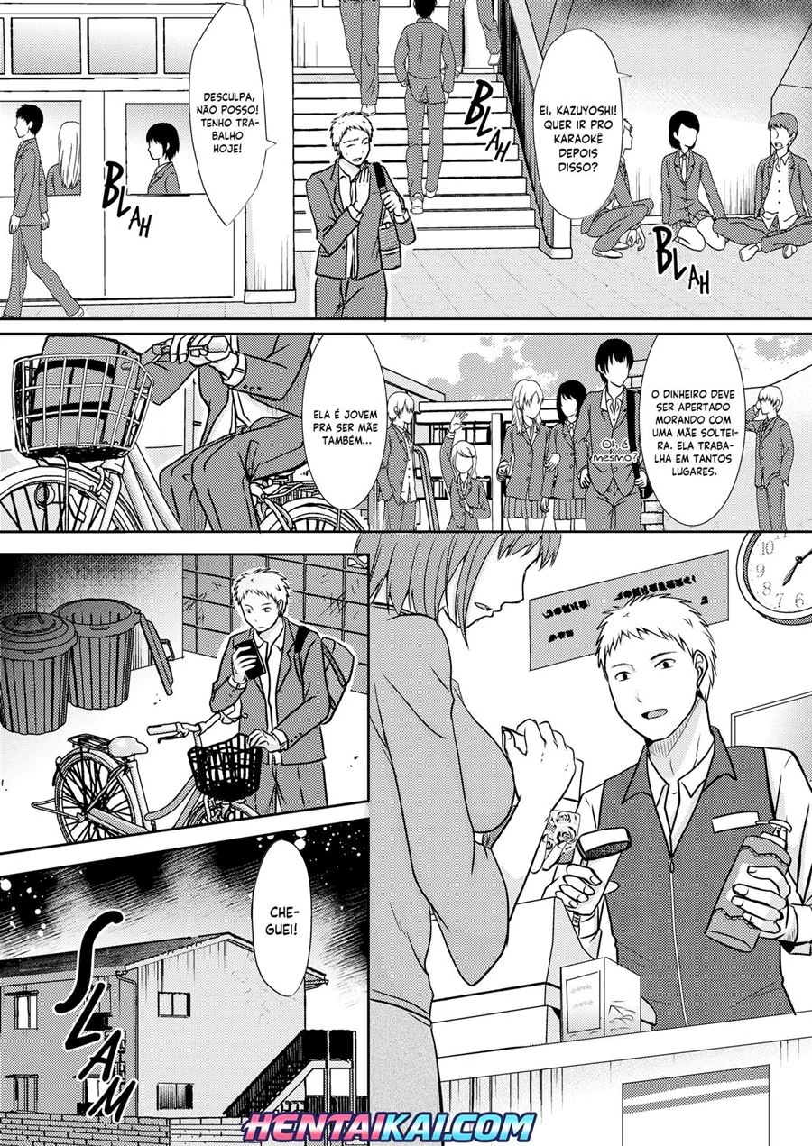 Piranha da Mamãe sendo Tarada pelo Filho Dotado - Hentai Incesto em HQ Brasileiro