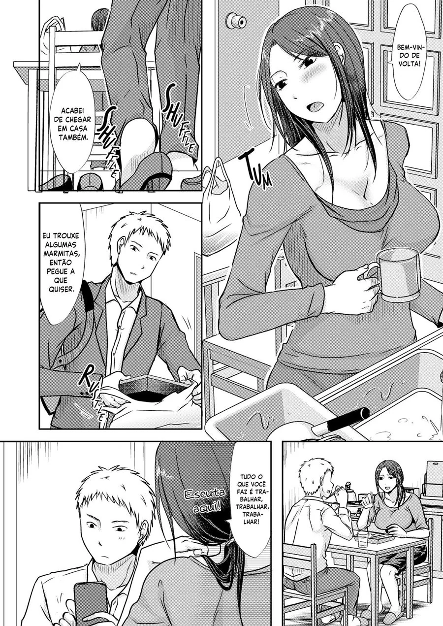 Piranha da Mamãe sendo Tarada pelo Filho Dotado - Hentai Incesto em HQ Brasileiro