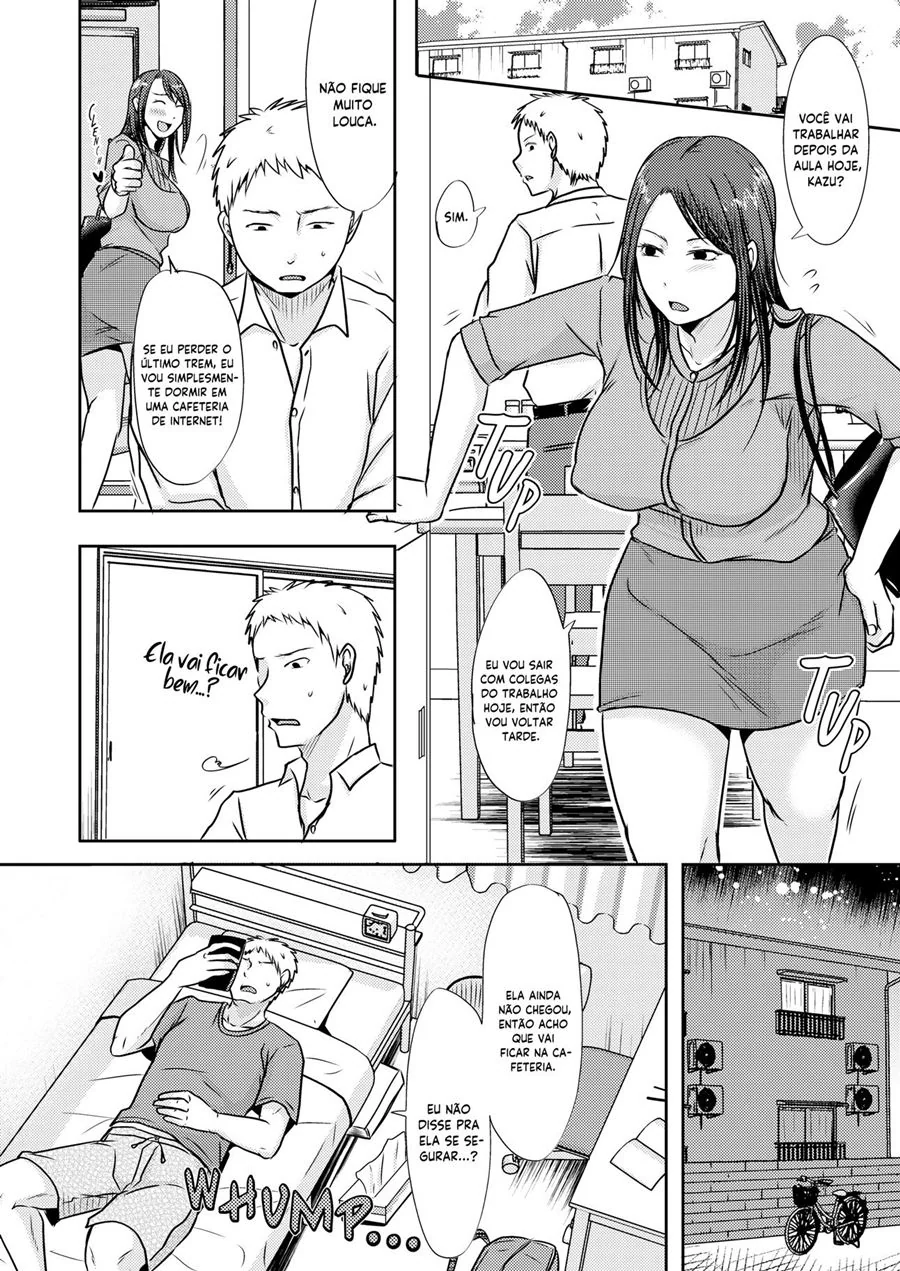 Piranha da Mamãe sendo Tarada pelo Filho Dotado - Hentai Incesto em HQ Brasileiro