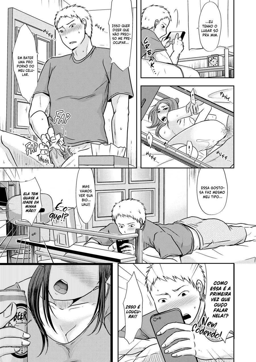 Piranha da Mamãe sendo Tarada pelo Filho Dotado - Hentai Incesto em HQ Brasileiro