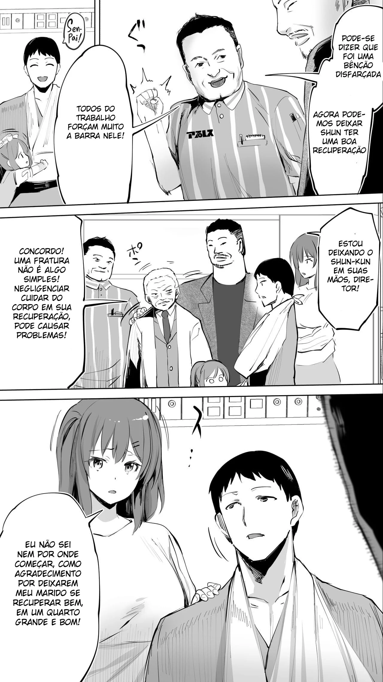 Piranha Enfermeira Kaori-chan Cuida da Rola de Shun-kun no Hospital - Hentai HQ Brasileiro