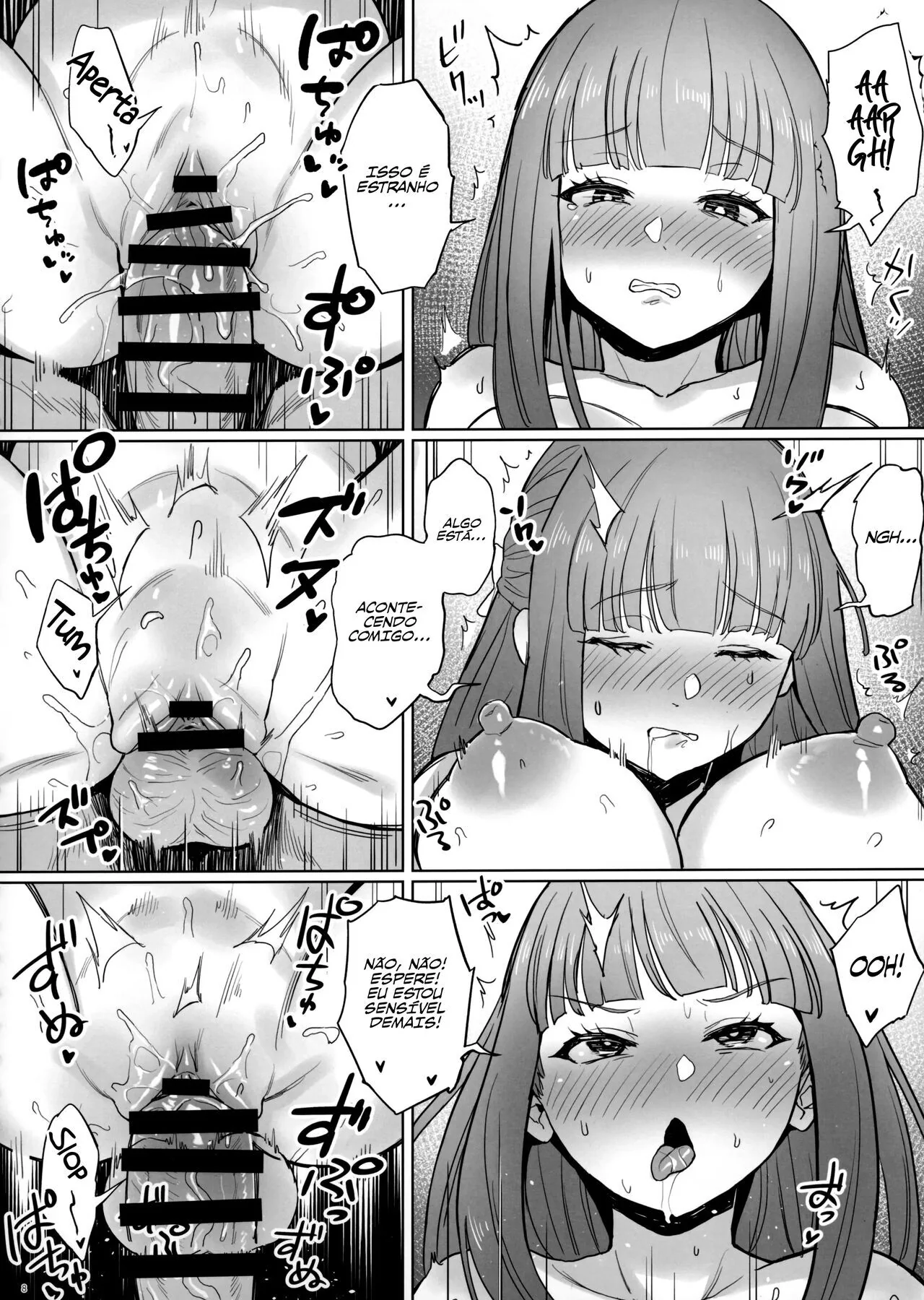 Piranha Feiticeira Fazendo Magia na Rola dos Homens em Sousou No Frieren Hentai HQ Brasileiro