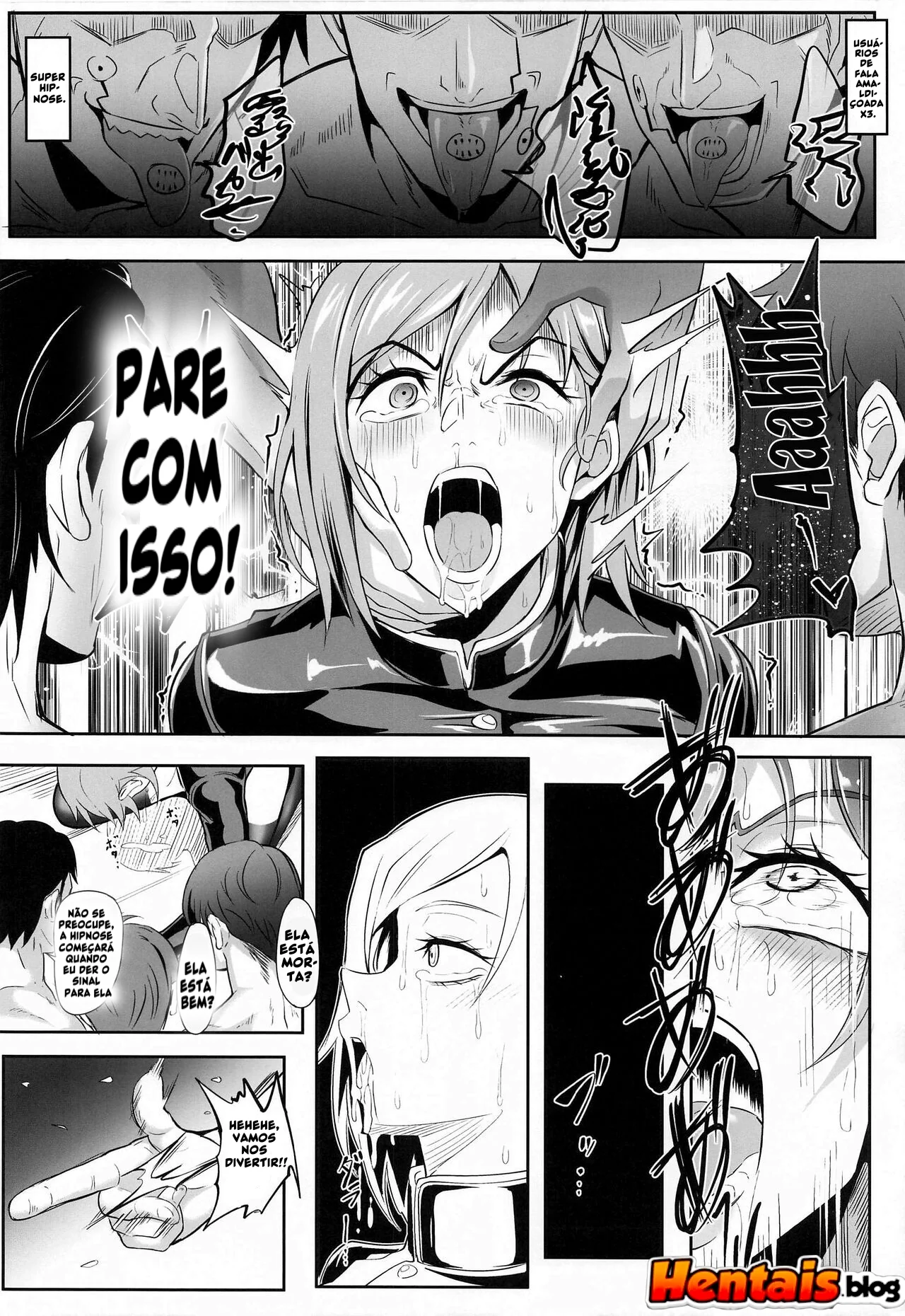 Piranha Maki Zenin entra na putaria em Jujutsu Kaisen Hentai: Martelo Martelo VL.2 em HQ Brasileiro
