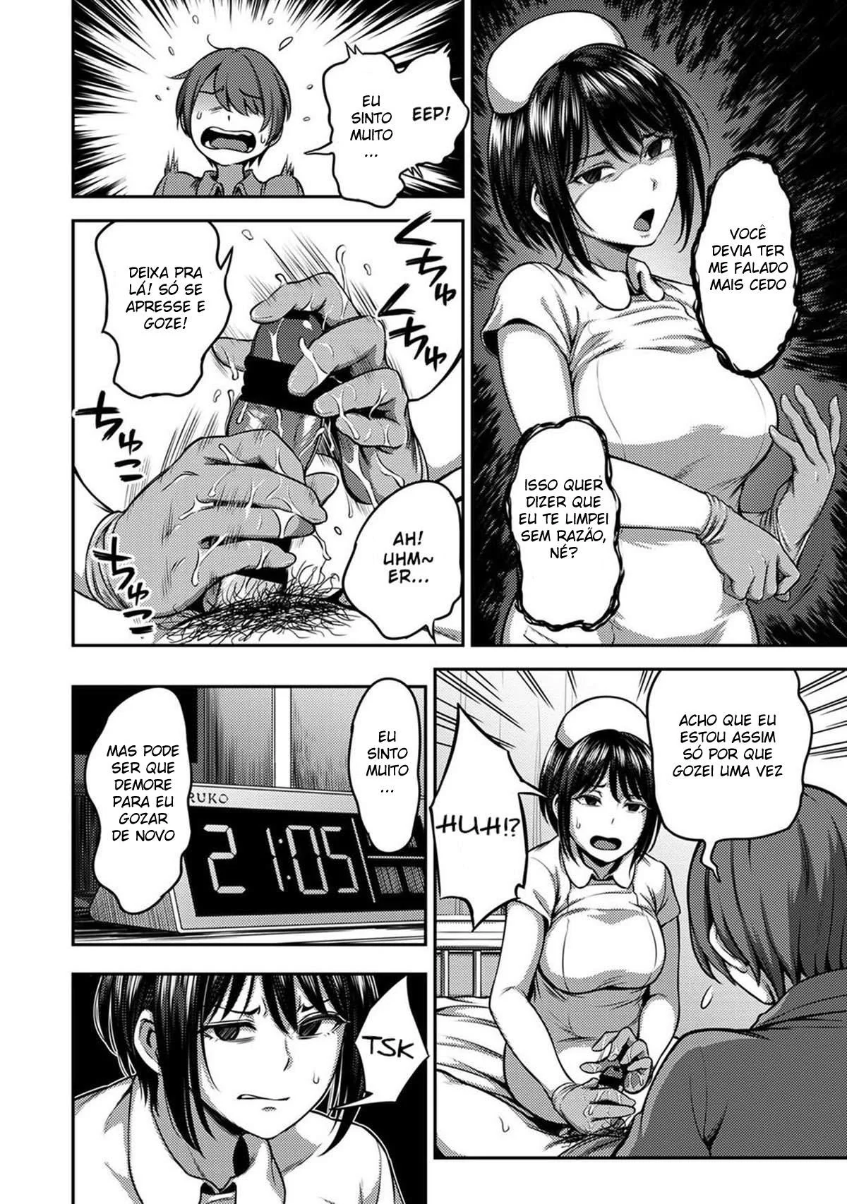 Piranha médica faz exame íntimo e excitante no paciente sortudo" em HQ Brasileiro