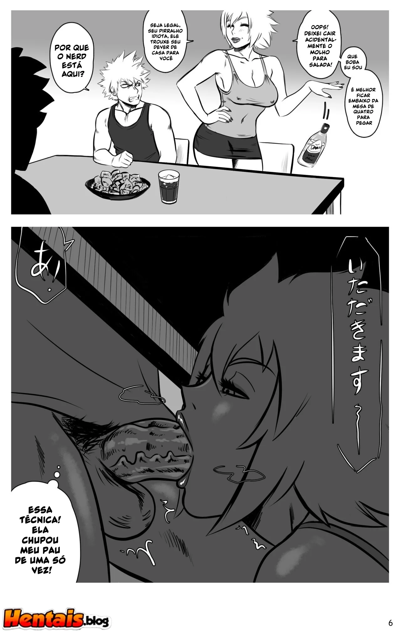Piranha Mitsuki Bakugou senta na pica do Izuku Midoriya em Hentai HQ Brasileiro