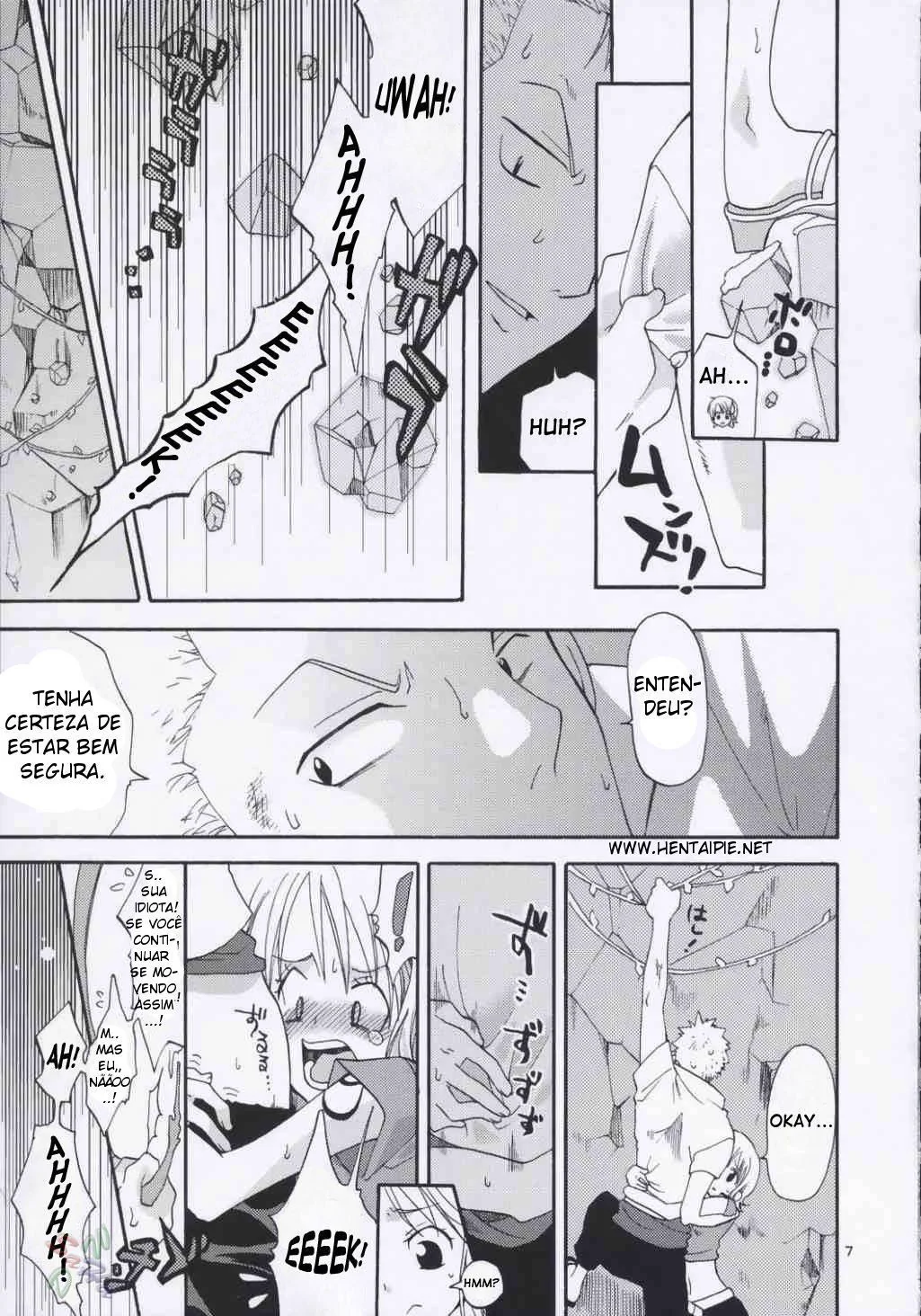 Piranha Nami dando a buceta para Zoro em Hentai HQ Brasileiro