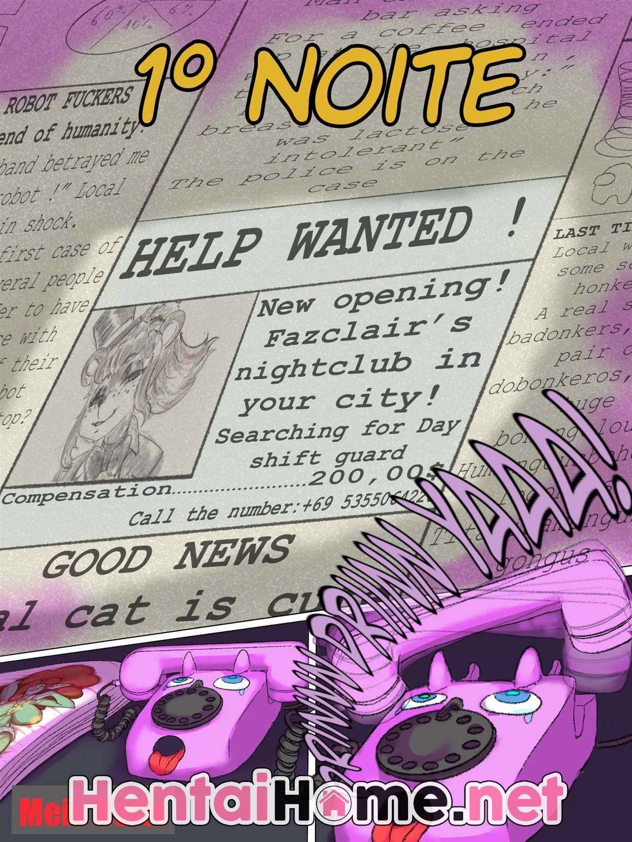 Piranha peituda seduz segurança para transar em jogo de putaria - HQ de sexo