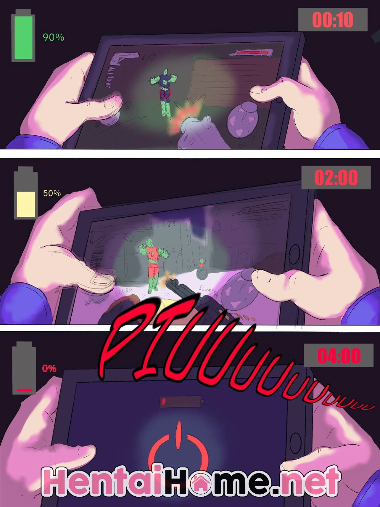 Piranha peituda seduz segurança para transar em jogo de putaria - HQ de sexo