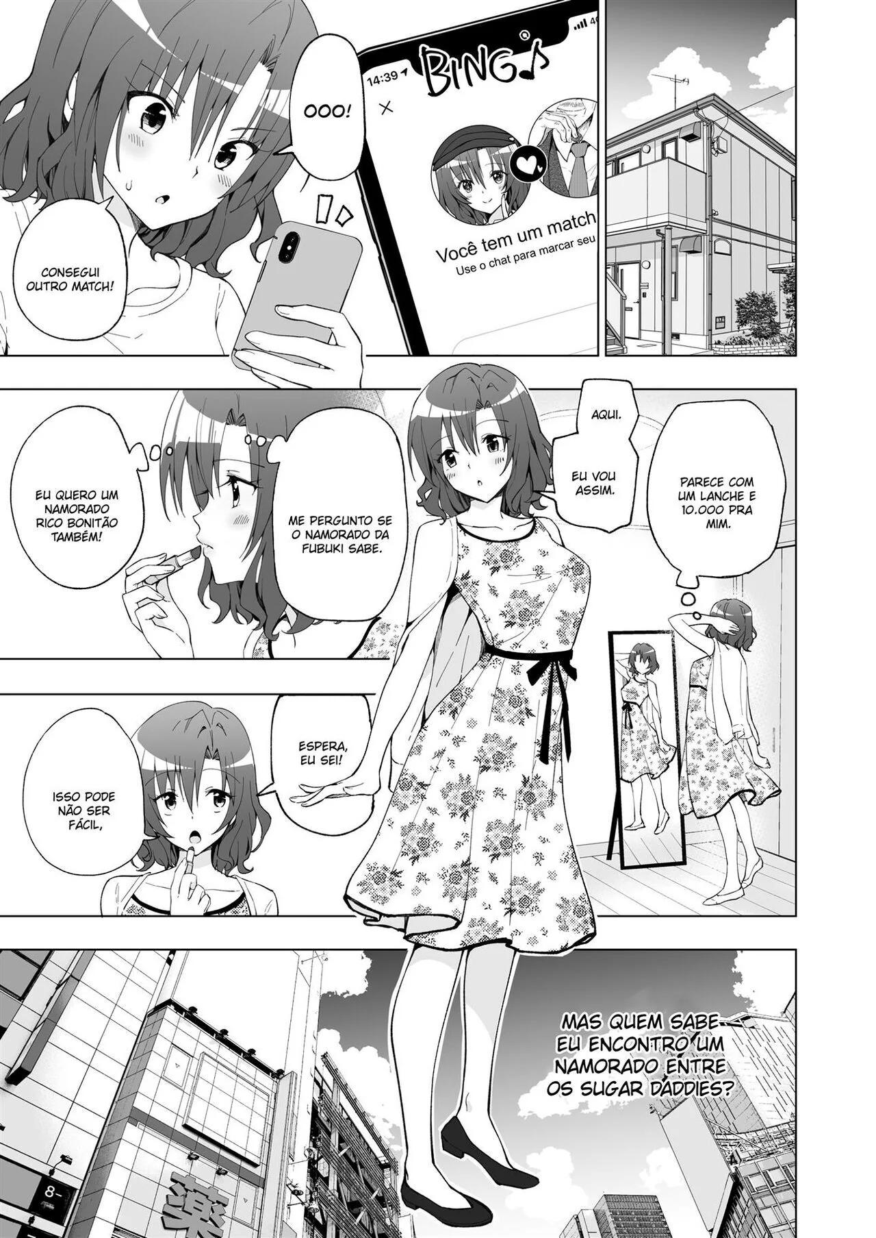 Piranha Universitária Recebendo Piroca de Velho Rico - Diário de uma Sugar Baby Novinha da Faculdade VL.1 em HQ Brasileiro