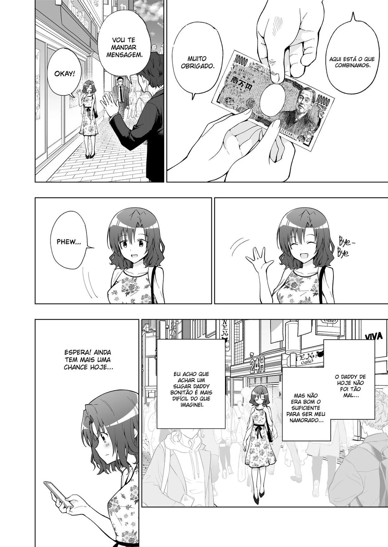 Piranha Universitária Recebendo Piroca de Velho Rico - Diário de uma Sugar Baby Novinha da Faculdade VL.1 em HQ Brasileiro