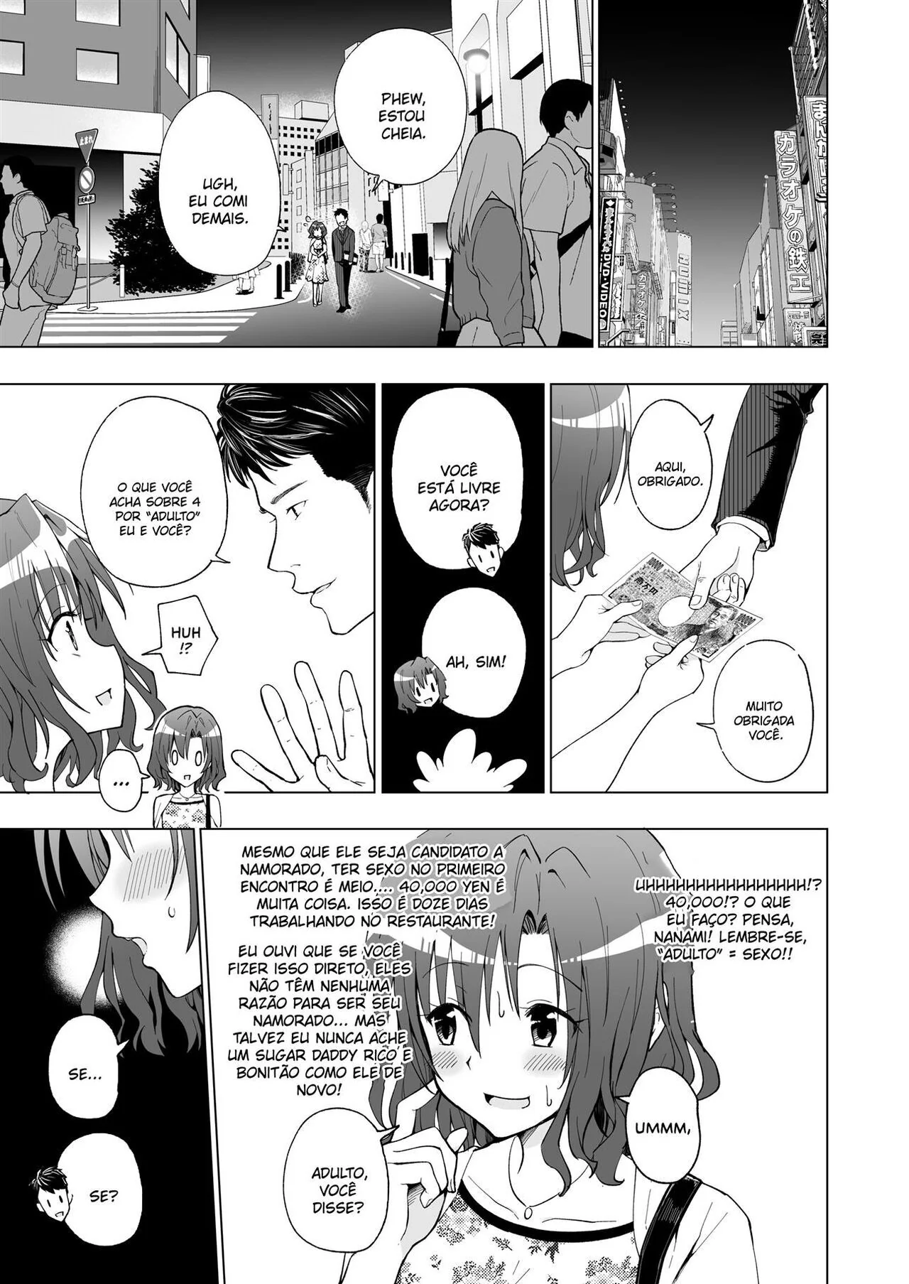 Piranha Universitária Recebendo Piroca de Velho Rico - Diário de uma Sugar Baby Novinha da Faculdade VL.1 em HQ Brasileiro