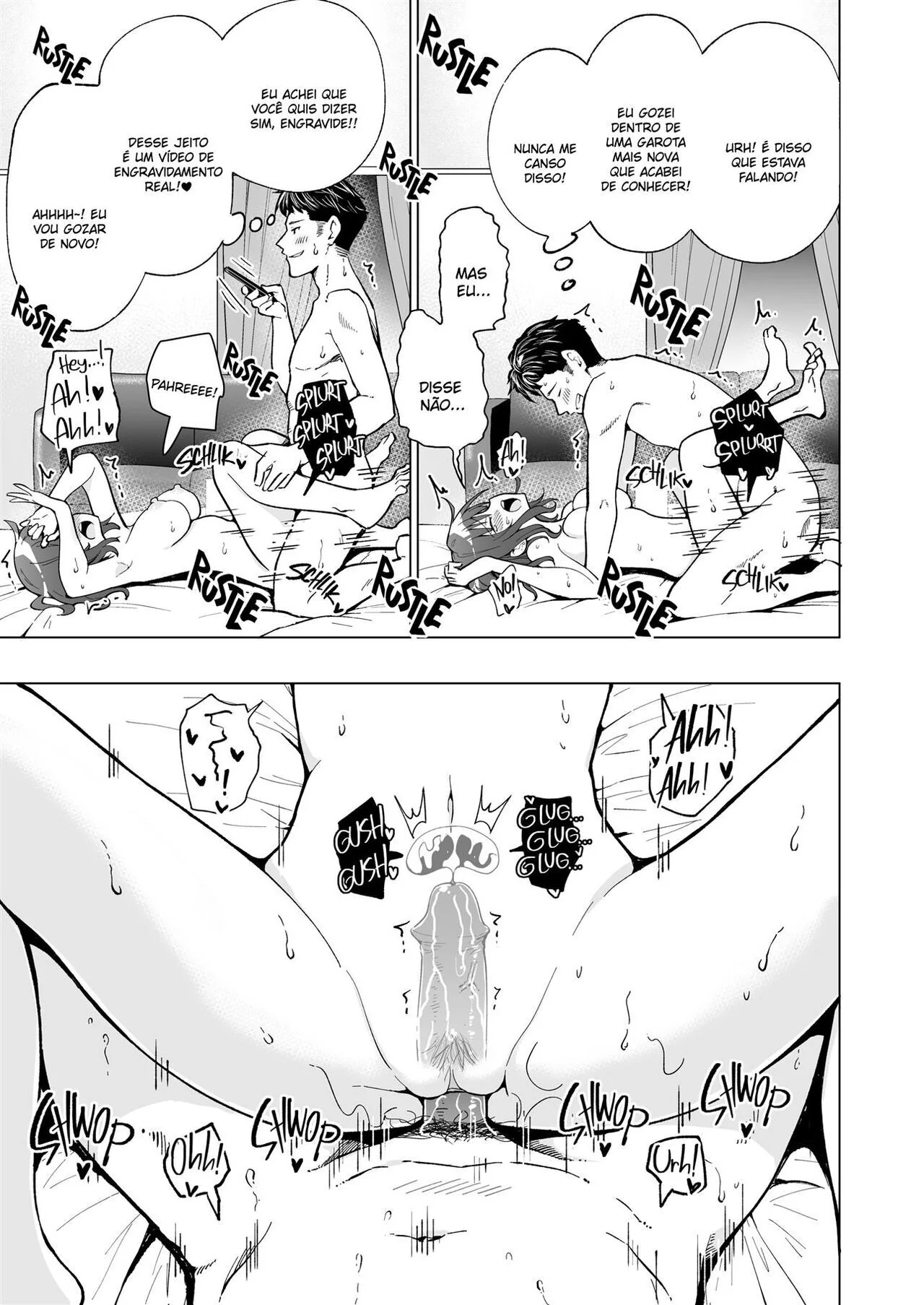 Piranha Universitária Recebendo Piroca de Velho Rico - Diário de uma Sugar Baby Novinha da Faculdade VL.1 em HQ Brasileiro