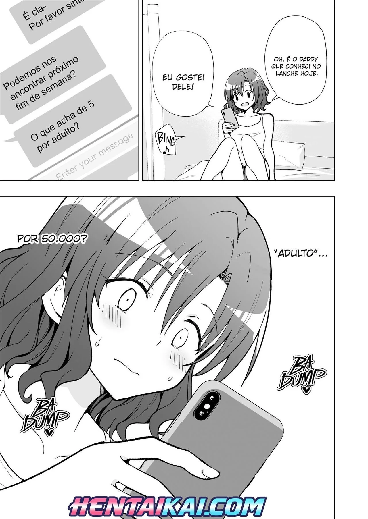 Piranha Universitária Recebendo Piroca de Velho Rico - Diário de uma Sugar Baby Novinha da Faculdade VL.1 em HQ Brasileiro