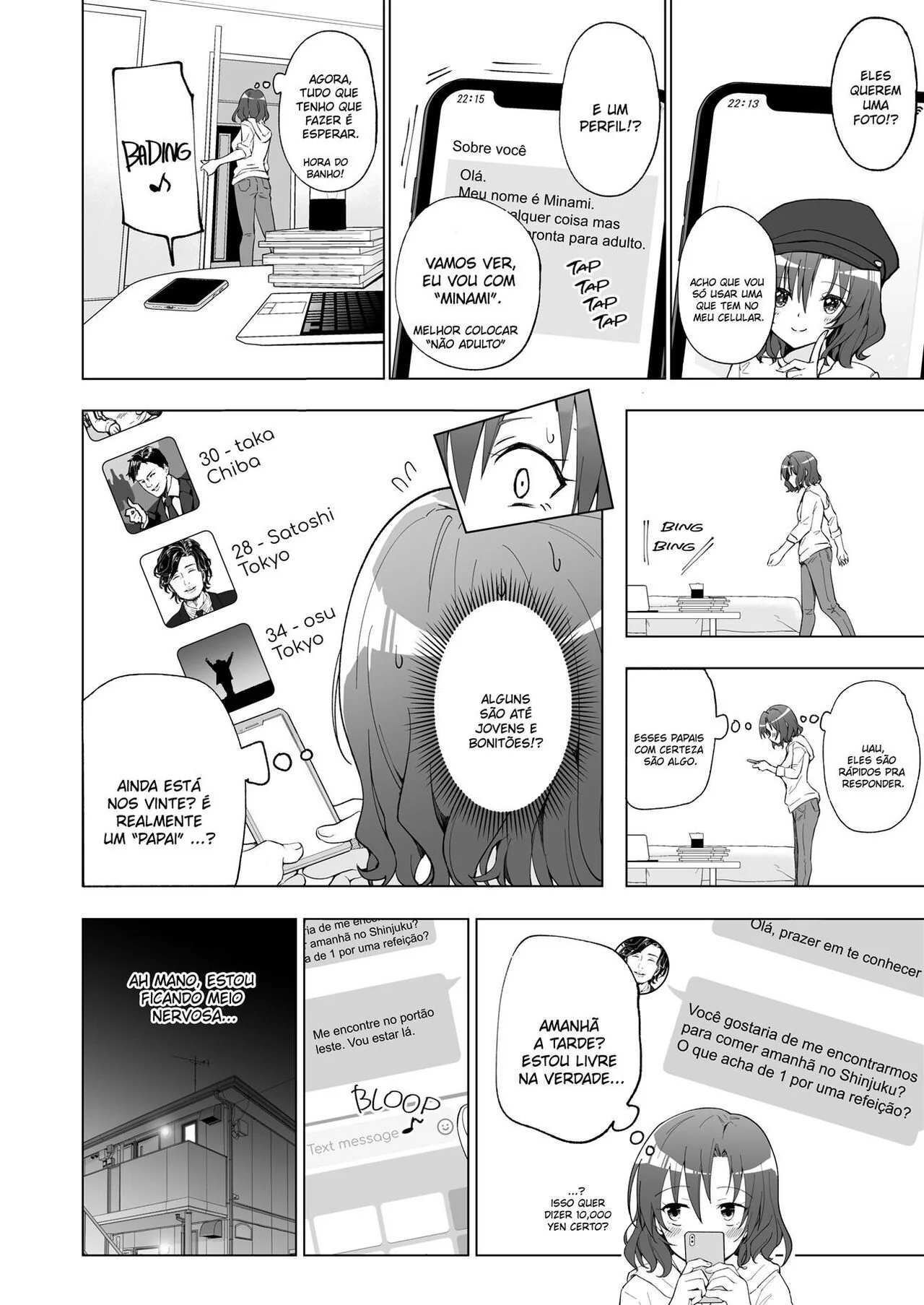 Piranha Universitária Recebendo Piroca de Velho Rico - Diário de uma Sugar Baby Novinha da Faculdade VL.1 em HQ Brasileiro