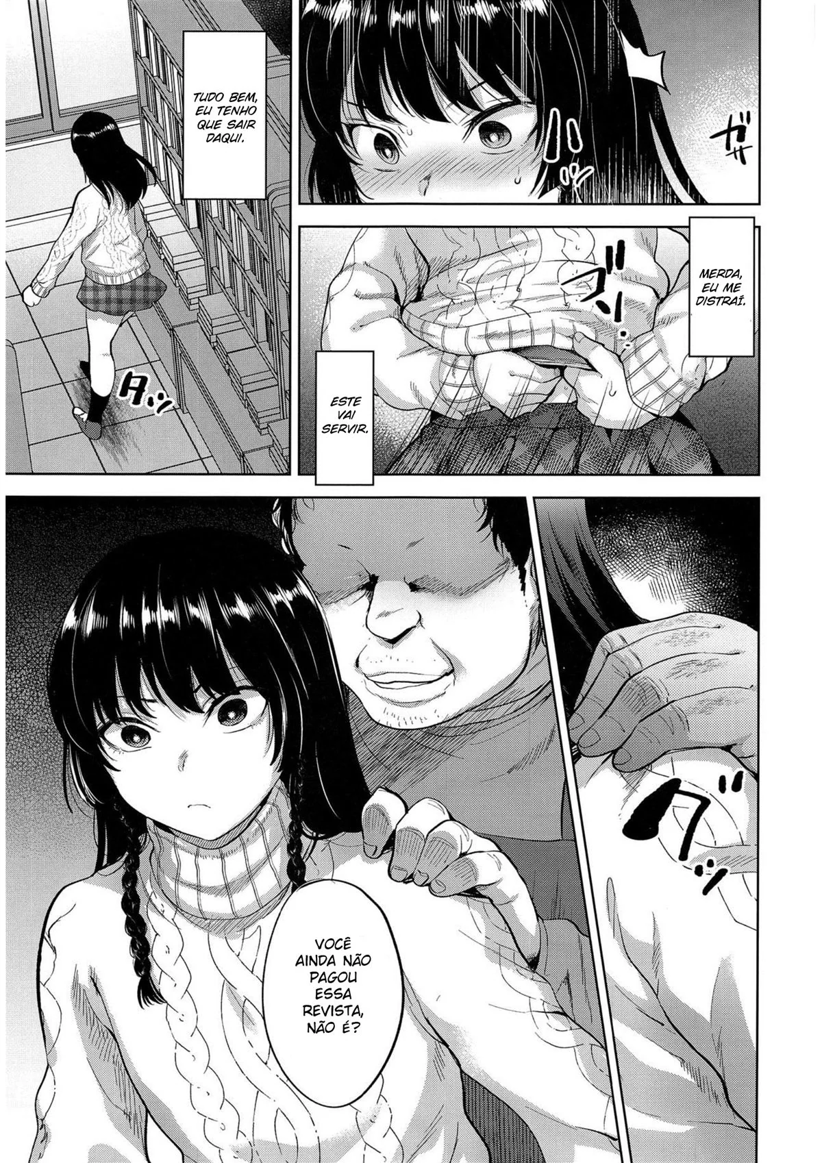 Piranhas na biblioteca: A pica foi parar nas suas mãos - Hentai HQ Brasileiro