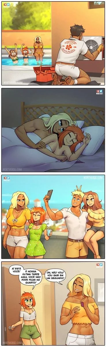 Piranhas Safadas: Beverly e Tara em Ação na HQ de Lesbicas Brasileiras Escandalosas" em HQ Brasileiro