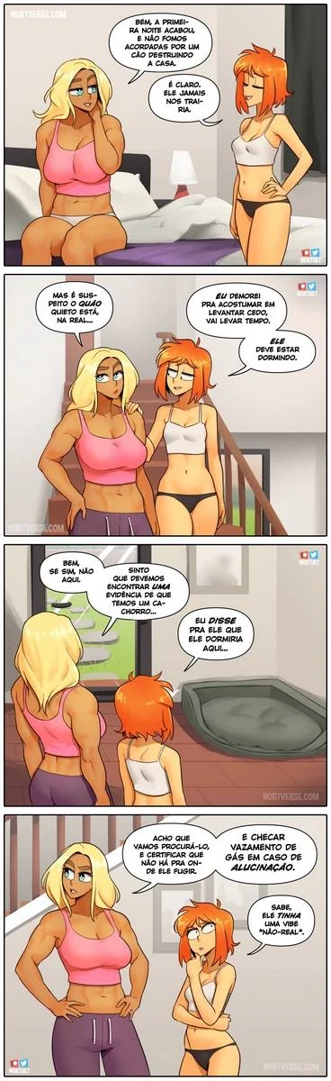 Piranhas Safadas: Beverly e Tara em Ação na HQ de Lesbicas Brasileiras Escandalosas" em HQ Brasileiro