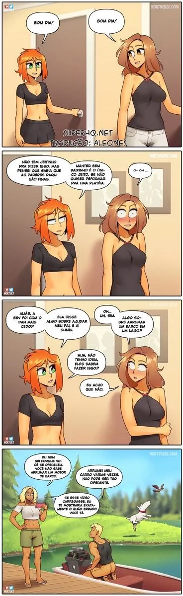 Piranhas Safadas: Beverly e Tara em Ação na HQ de Lesbicas Brasileiras Escandalosas" em HQ Brasileiro