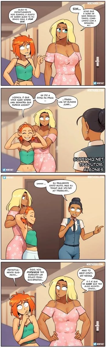 Piranhas Safadas: Beverly e Tara em Ação na HQ de Lesbicas Brasileiras Escandalosas" em HQ Brasileiro