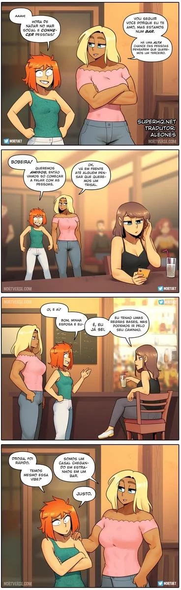 Piranhas Safadas: Beverly e Tara em Ação na HQ de Lesbicas Brasileiras Escandalosas" em HQ Brasileiro