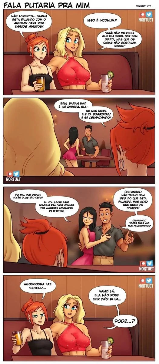 Piranhas Safadas: Beverly e Tara em Ação na HQ de Lesbicas Brasileiras Escandalosas" em HQ Brasileiro