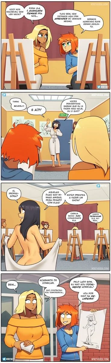 Piranhas Safadas: Beverly e Tara em Ação na HQ de Lesbicas Brasileiras Escandalosas" em HQ Brasileiro