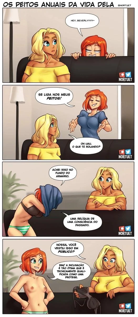 Piranhas Safadas: Beverly e Tara em Ação na HQ de Lesbicas Brasileiras Escandalosas" em HQ Brasileiro