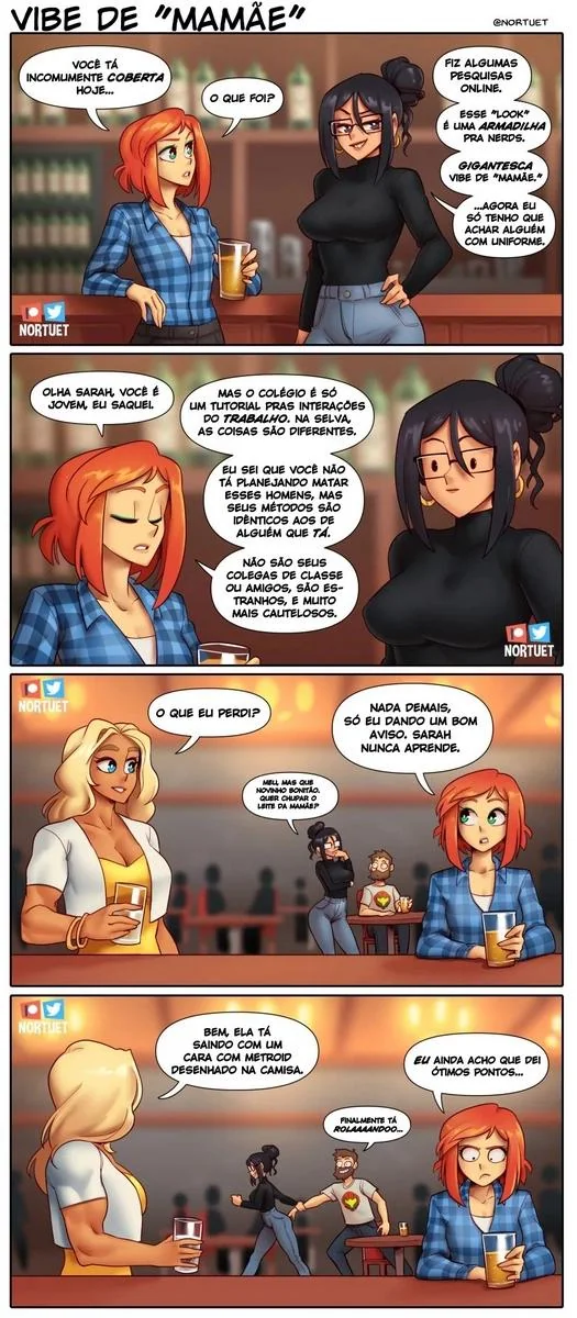 Piranhas Safadas: Beverly e Tara em Ação na HQ de Lesbicas Brasileiras Escandalosas" em HQ Brasileiro