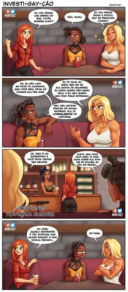 Piranhas Safadas: Beverly e Tara em Ação na HQ de Lesbicas Brasileiras Escandalosas" em HQ Brasileiro