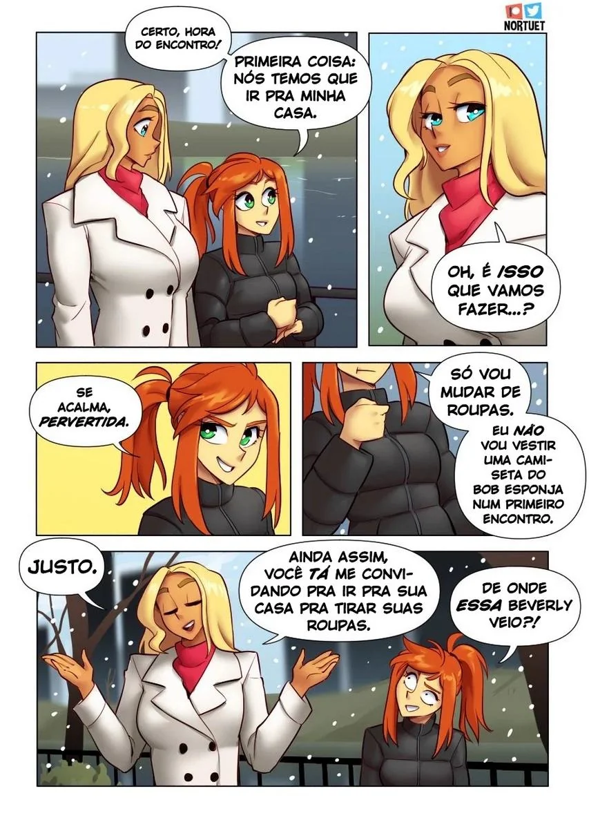 Piranhas Safadas: Beverly e Tara em Ação na HQ de Lesbicas Brasileiras Escandalosas" em HQ Brasileiro