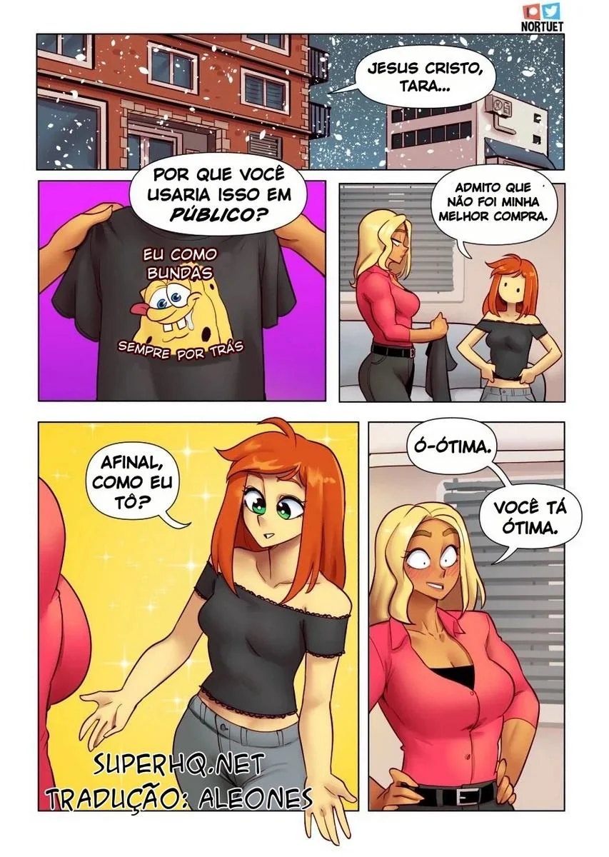 Piranhas Safadas: Beverly e Tara em Ação na HQ de Lesbicas Brasileiras Escandalosas" em HQ Brasileiro