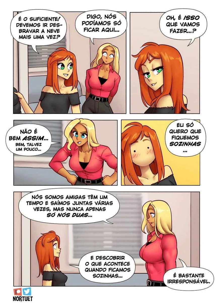 Piranhas Safadas: Beverly e Tara em Ação na HQ de Lesbicas Brasileiras Escandalosas" em HQ Brasileiro