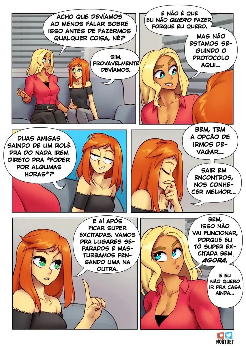 Piranhas Safadas: Beverly e Tara em Ação na HQ de Lesbicas Brasileiras Escandalosas" em HQ Brasileiro