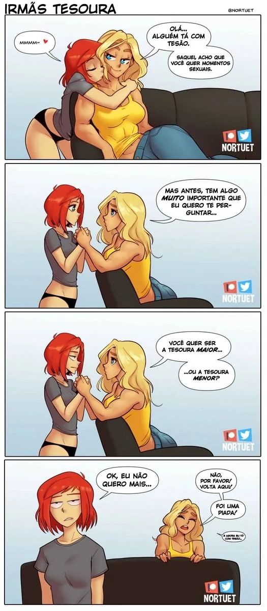 Piranhas Safadas: Beverly e Tara em Ação na HQ de Lesbicas Brasileiras Escandalosas" em HQ Brasileiro