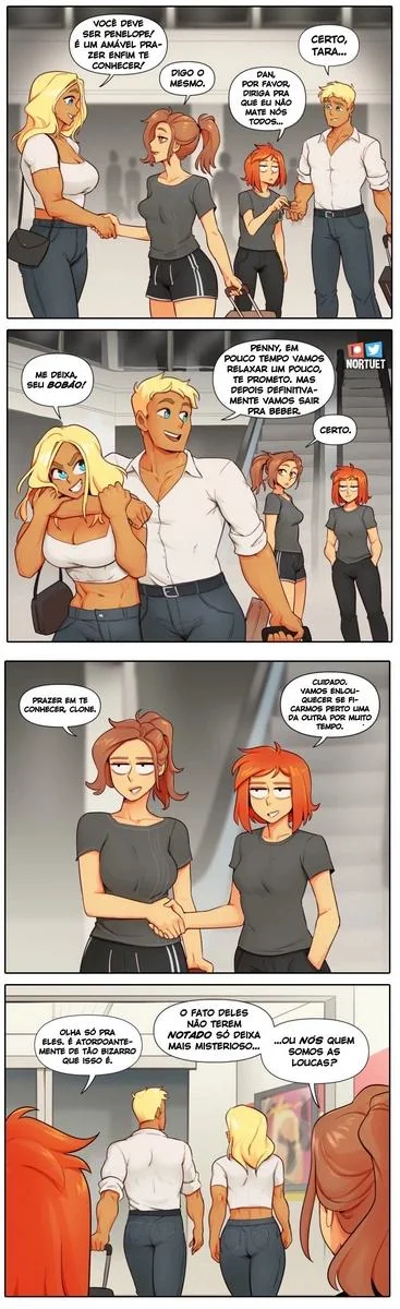 Piranhas Safadas: Beverly e Tara em Ação na HQ de Lesbicas Brasileiras Escandalosas" em HQ Brasileiro