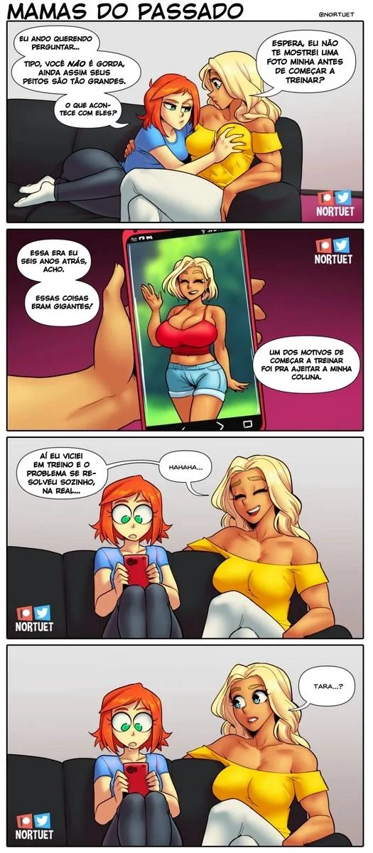 Piranhas Safadas: Beverly e Tara em Ação na HQ de Lesbicas Brasileiras Escandalosas" em HQ Brasileiro