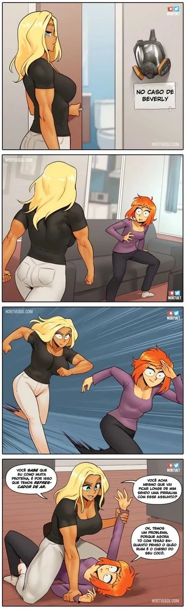 Piranhas Safadas: Beverly e Tara em Ação na HQ de Lesbicas Brasileiras Escandalosas" em HQ Brasileiro